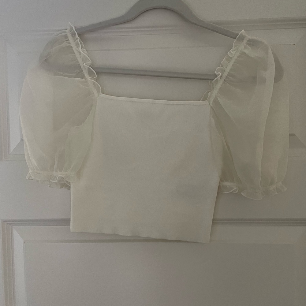 Wilfed SHEER-SLEEVE TOP - Picture 5 of 5